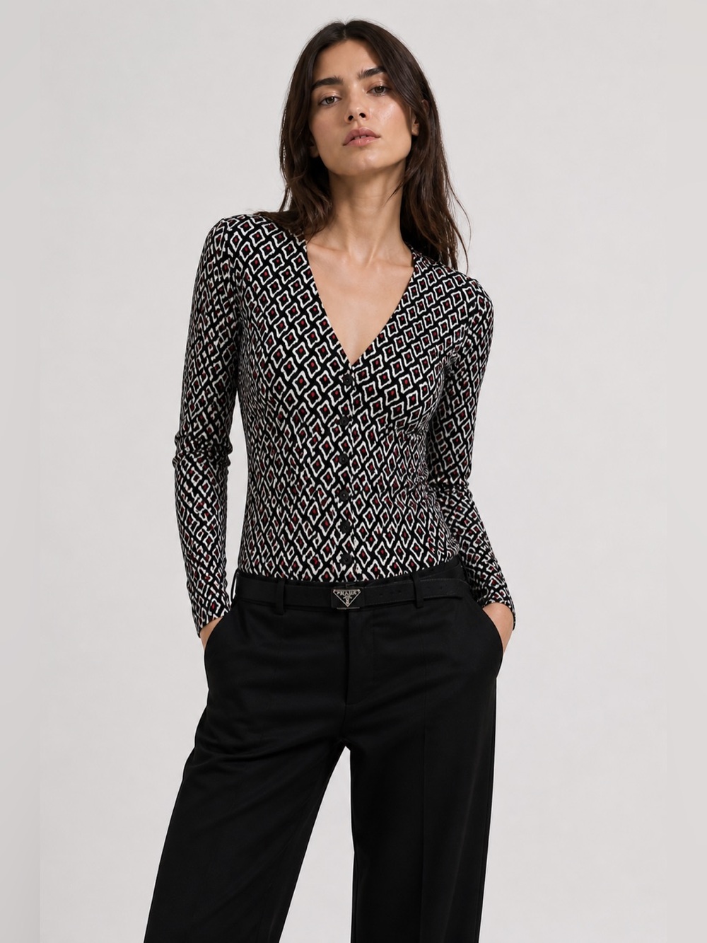 Prada Silk Cardigan